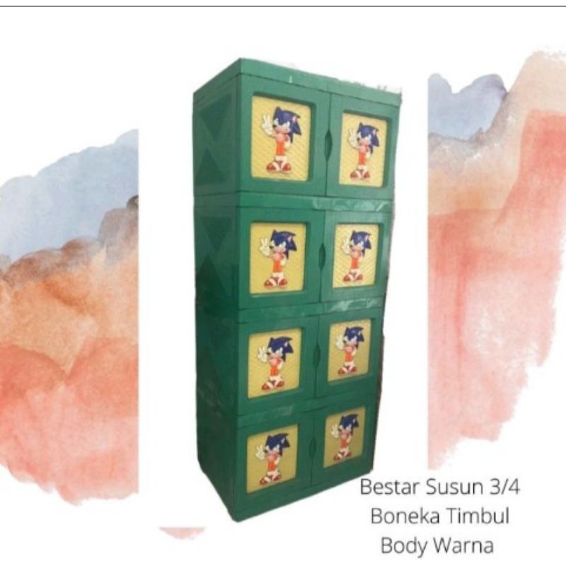 Lemari Pakaian Susun 4 Jumbo Bestar