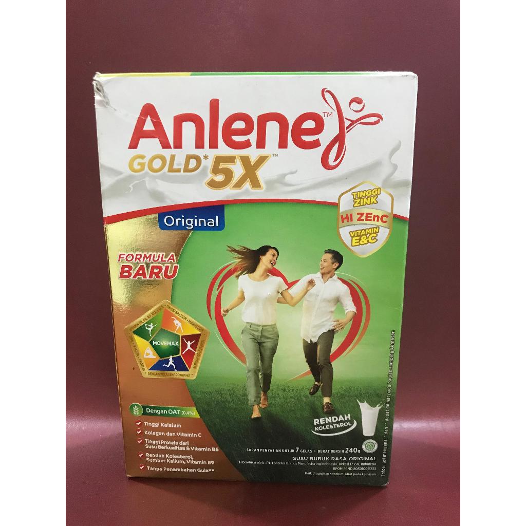 

Anlene Gold 5X Vanilla 240G - Minuman Susu Bubuk Rasa Vanila