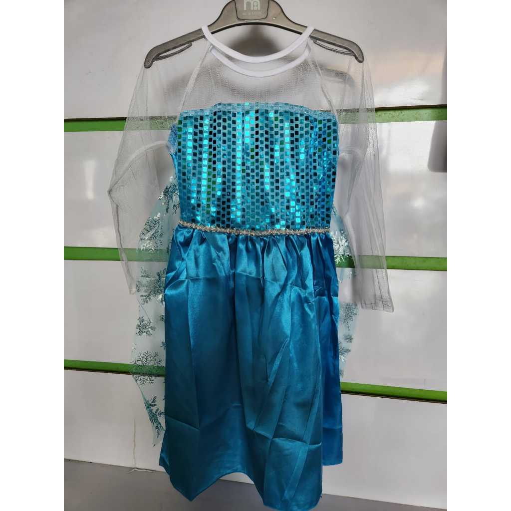 Kostum frozen elsa / princess elsa frozen costume | gaun kostum anak perempuan | kostum anak perempu