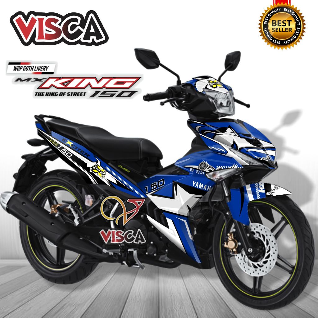 Stiker Variasi MX King 150 Full Body Decal Sticker MX King 150 Striping MX King 150 Full Blok