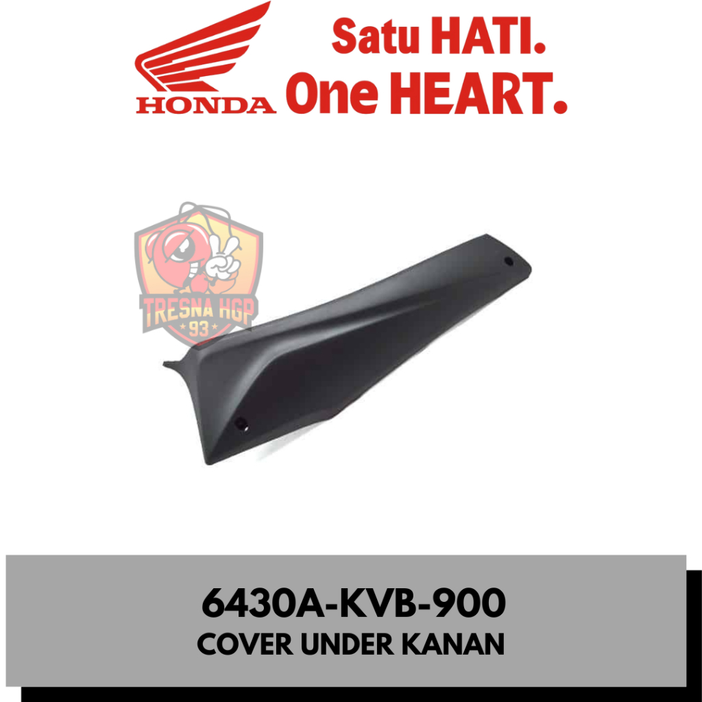6430A-KVB-900 COVER UNDER KANAN VARIO 110 KARBURATOR ORIGINAL | COVER SET R FLOOR SIDE 6430AKVB900