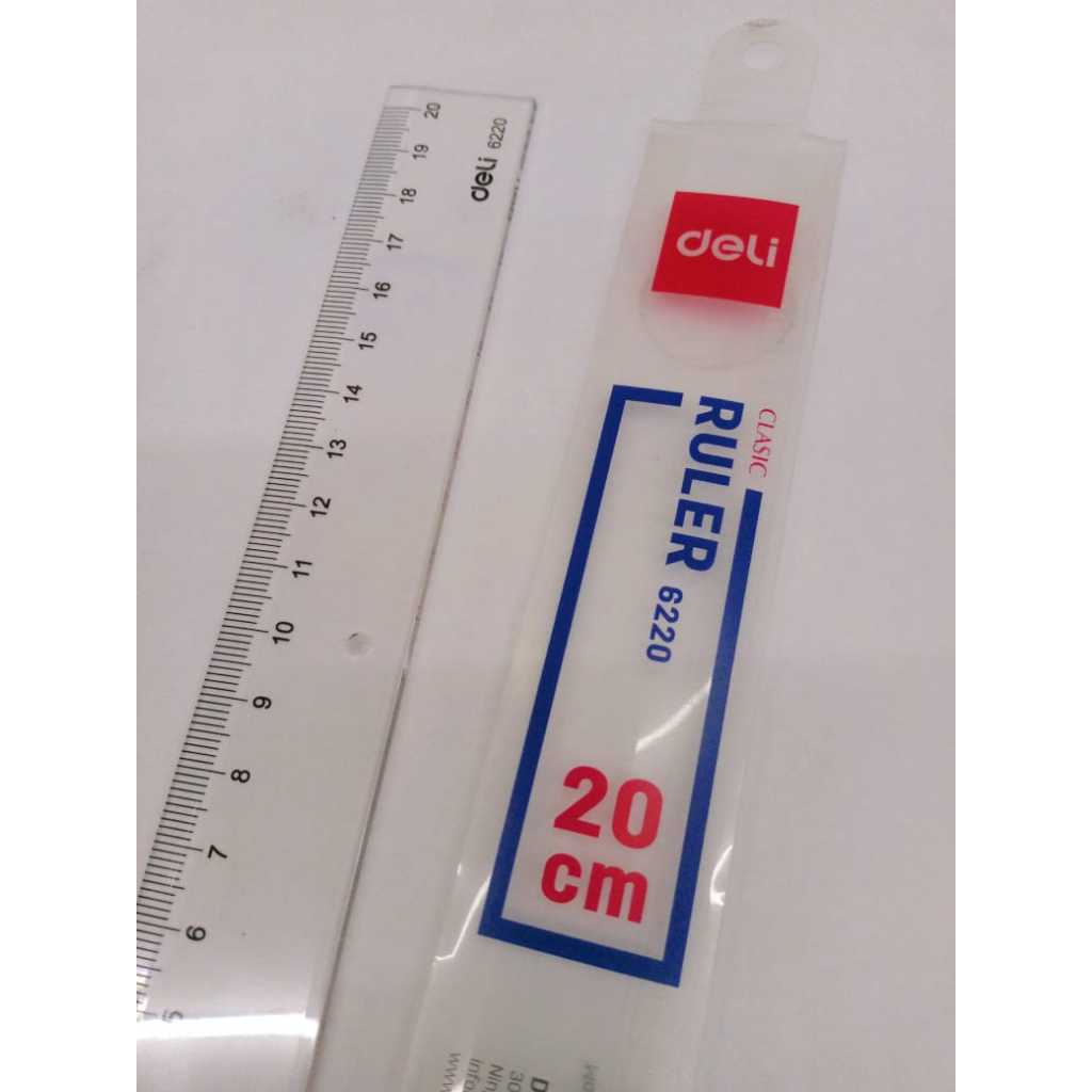 

Penggaris Deli 20cm/Deli Classic Ruler 6220