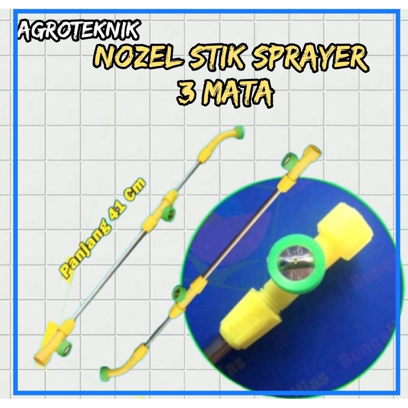NOZEL STIK SPRAYER ELEKTRIK MANUAL 3 NOZEL / KEPALA
