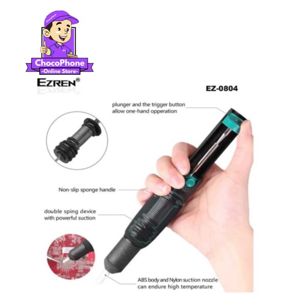 PENYEDOT TIMAH PUMP SOFT EZREN EZ-0804 HANDLE ANTI-SLIP DOUBLE RING