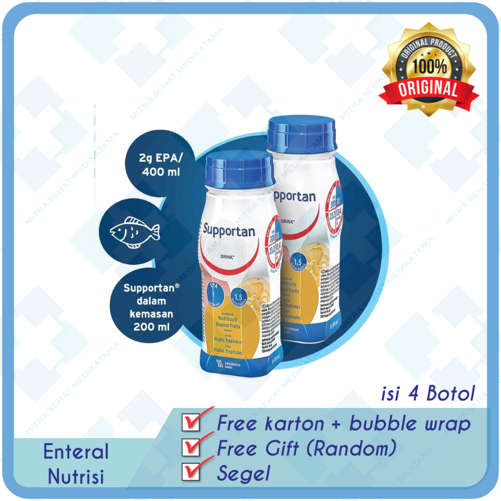 

SUPPORTAN DRINK RASA BUAH TROPIS (isi 4 Botol)