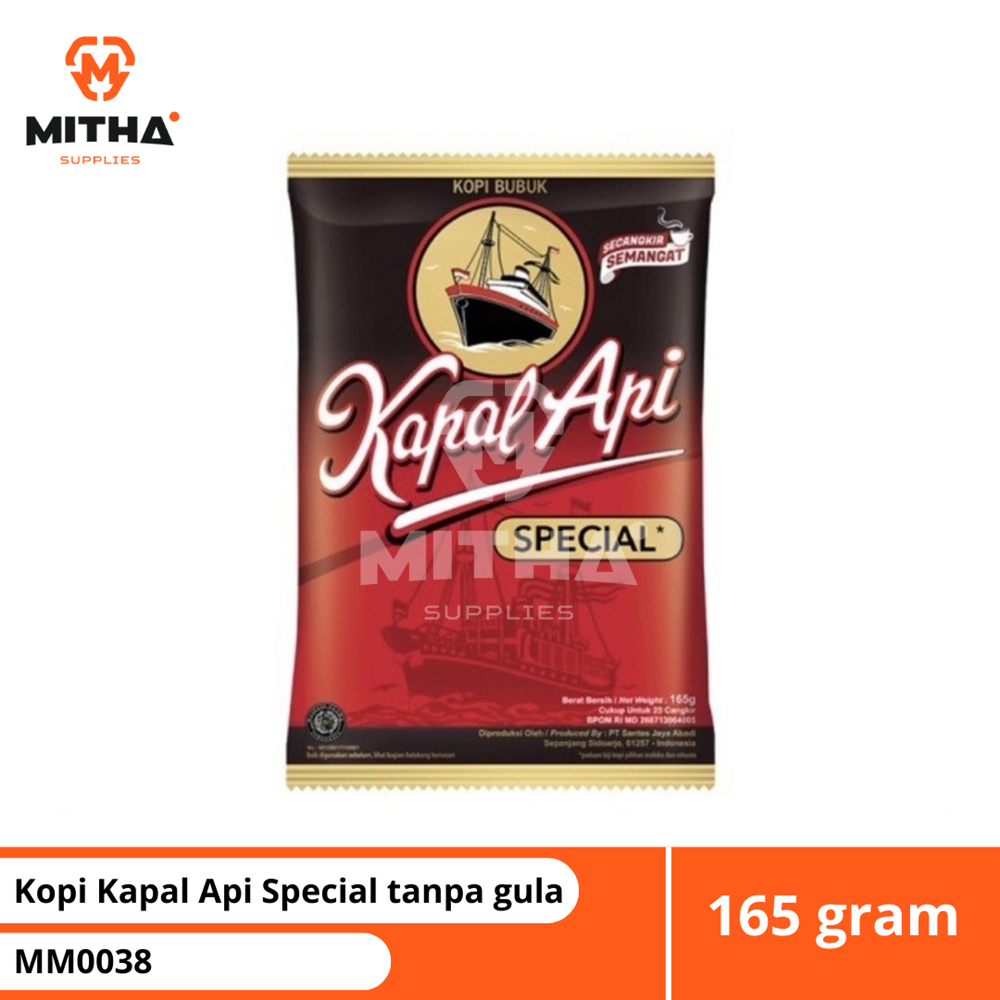 

Kopi Kapal api special merah 165 gr per 1 PCS tanpa gula MITHA MM0038