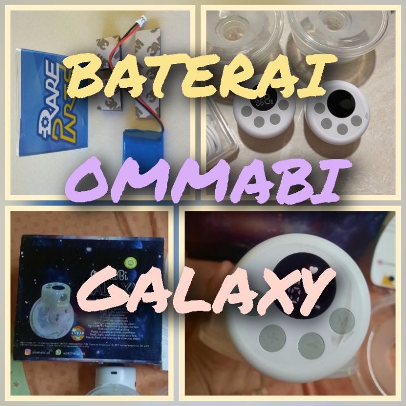 Baterai Pompa ASI Ommabi Galaxy Breast Pump Batre Atasi Drop