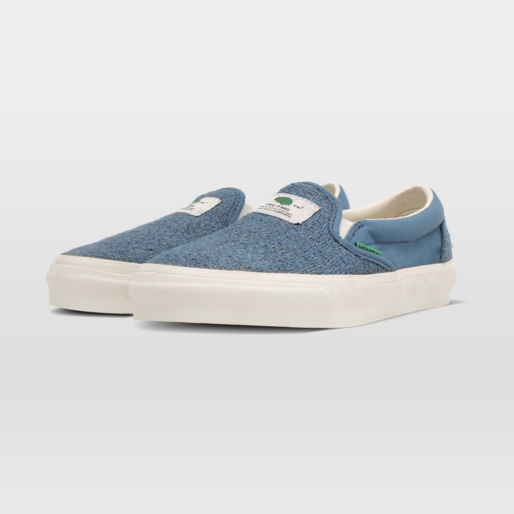 Nobrands Footwear Sepatu Slip On HEMP Biru Navy 36-46 Sepatu Sneaker Casual Sport