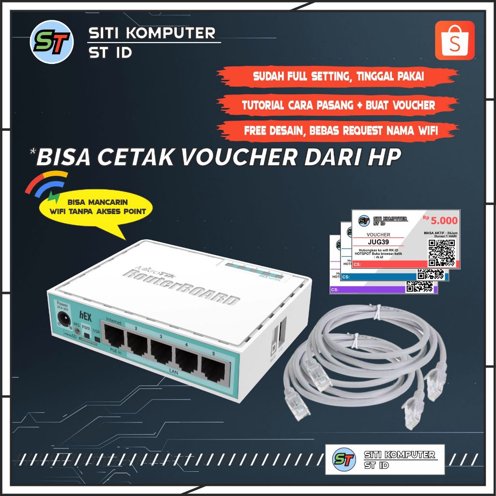 Mikrotik Full Setting RB750Gr3 HEX SIAP PAKAI