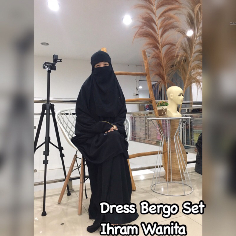 SKD JILBAB Perlengkapan Haji Umroh/Dress Bergo Set Ihram wanita