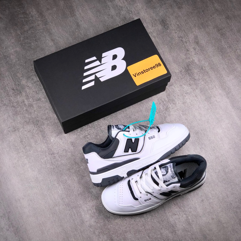 Sepatu Sneakers NB New Bal*nce 550 White Grey