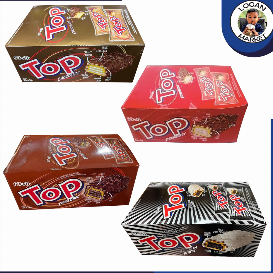 

Ready Stok Delfi Top Wafer 1 Box Isi 24 Pcs Sachet 24Pcs Coklat