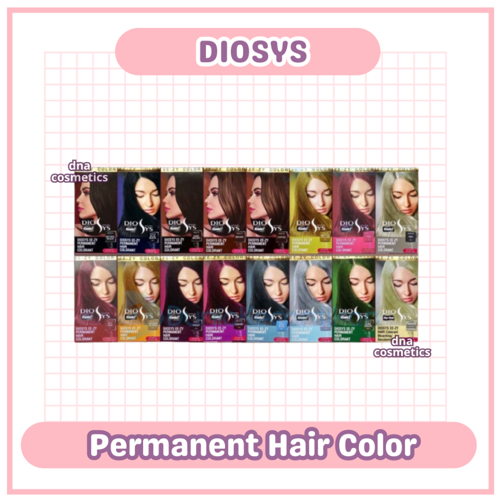 DIOSYS EE-ZY PERMANENT HAIR COLOR 45 mL| Hair Color | Pewarna Semir Rambut Dyosis - DNA Cosmetics