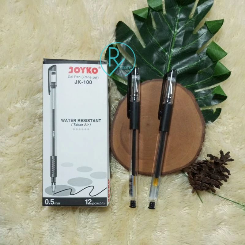 

PULPEN GEL JOYKO JK-100 HITAM PACK TAHAN AIR (ISI 12PCS)