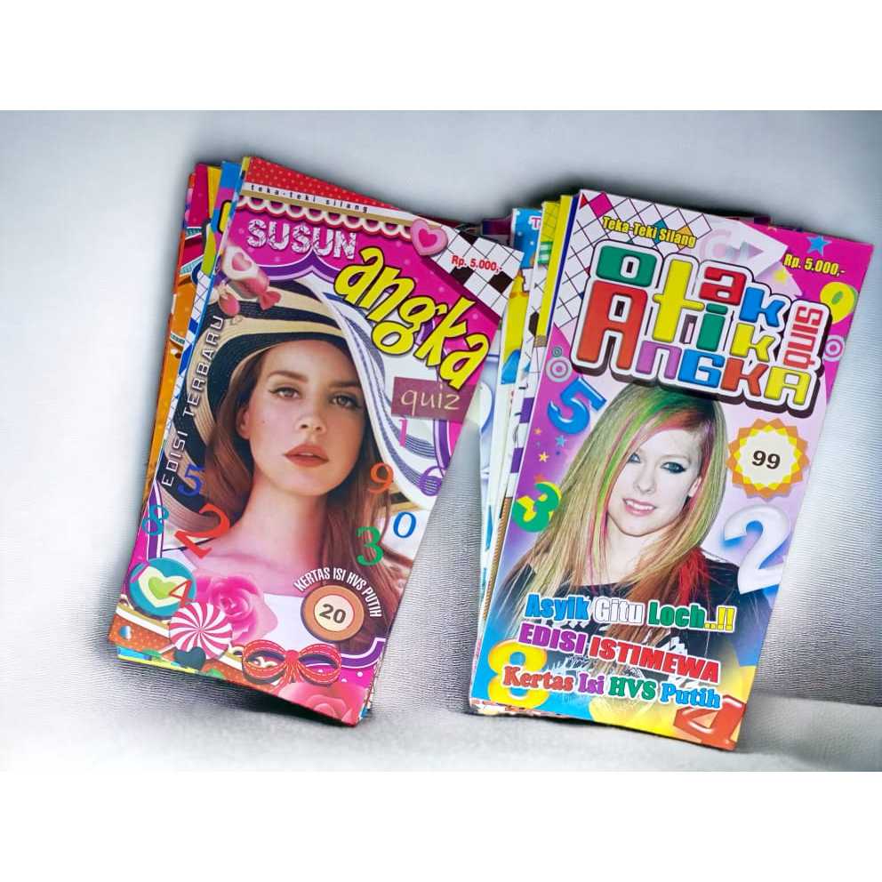 Buku TTS Kuis & Angka Teka Teki Silang Asah Otak Sudoku Medium Murah Termurah