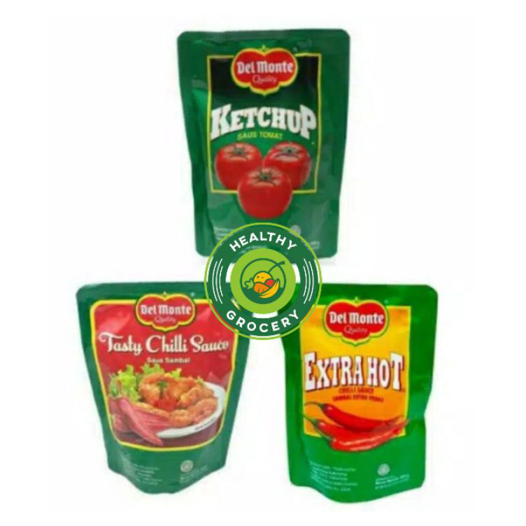 

Terkini Del Monte Sauce Pouch 200gr / Ketchup Saus Tomat / Tasty Chilli / Extra Hot Ready Stock