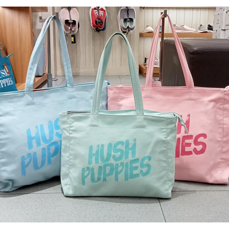 TOTEBAG HUSH PUPPIES CANVAS BEST SELLER SALE