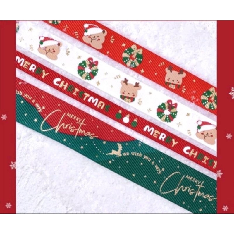 

Pita Natal Pita Hampers Pita Kado per roll Premium Grosgrain