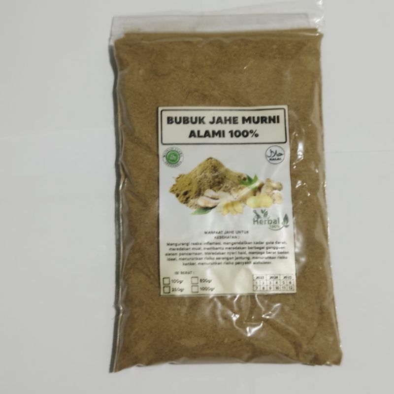 

Bubuk jahe murni 100% serbuk jahe murni alami jahe bubuk 100gr