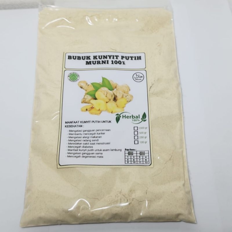 

Bubuk kunyit putih murni kunir putih bubuk serbuk kunyit putih 100gr