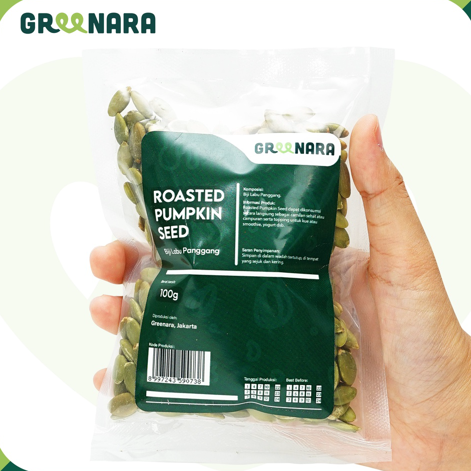 

Kirim Sekarang Biji Labu Panggang 100gr / Roasted Pumpkin Seed Ready