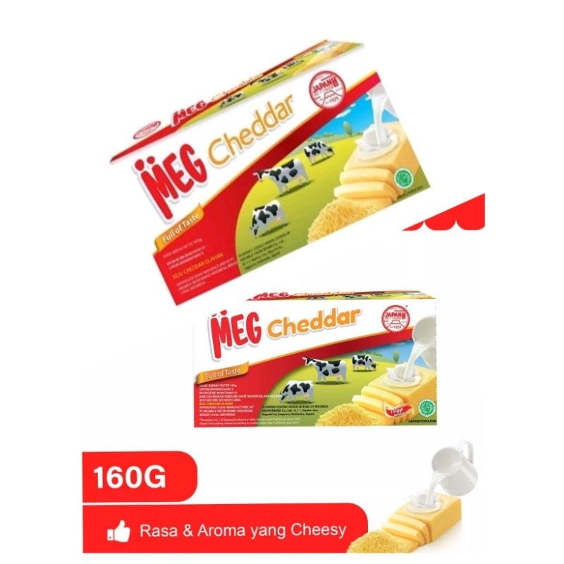 

Keju Cheddar Meg Merah 160g