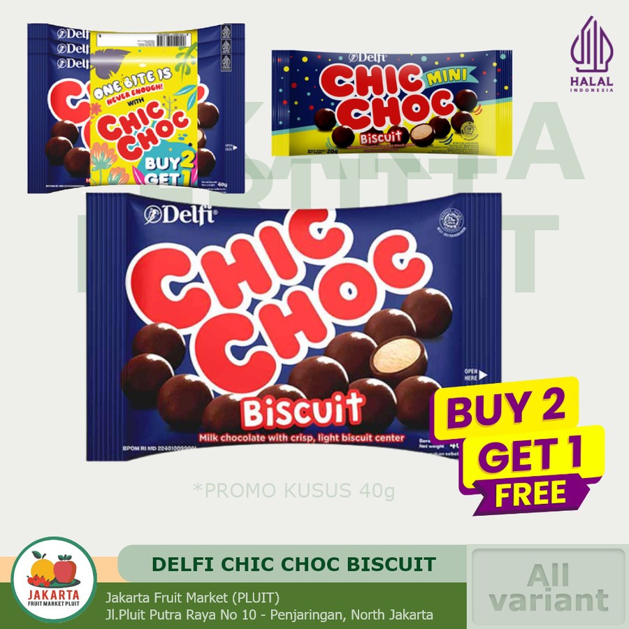 

[PROMO] DELFI CHIC CHOC Biscuit milk Chocolate Coklat Susu *S&K berlaku