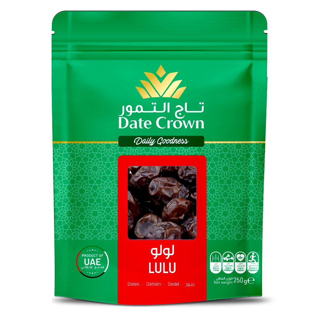 

Date Crown Kurma Lulu (250g) dari UAE in Pouch