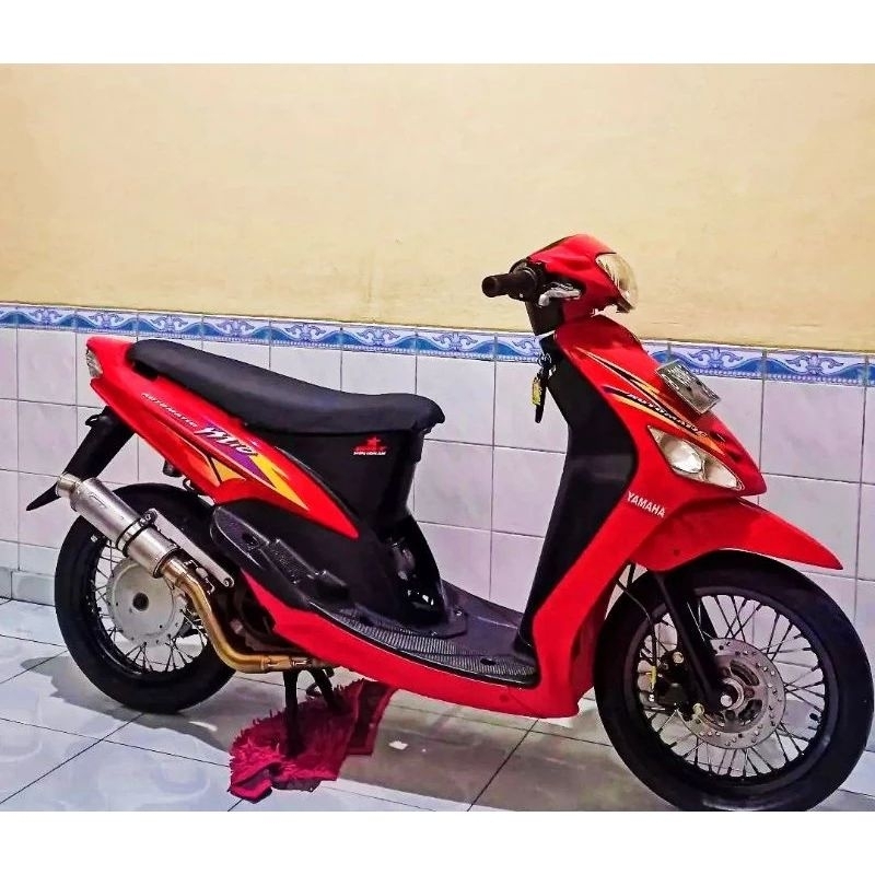 Striping Lis sticker standar ORI yamaha mio sporty 2004 merah stiker mio bendera merah striping mio 
