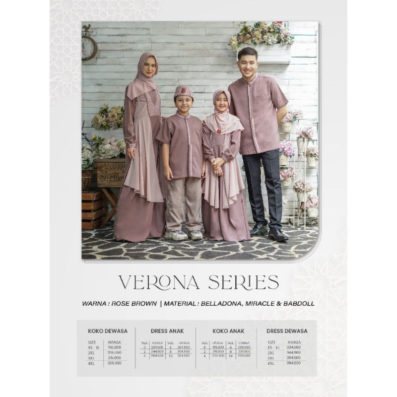 SERAGAM RAYA KELUARGA ( VERONA SERIES By Sarimbit Keke )