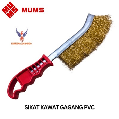 KLP-sikat kawat kuningan model gagang / sikat kawat golok manual bengkok KLP