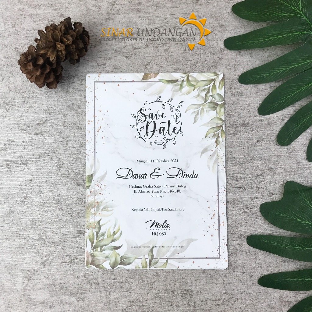 Blangko Undangan Pernikahan Maliq 80 Harga Murah