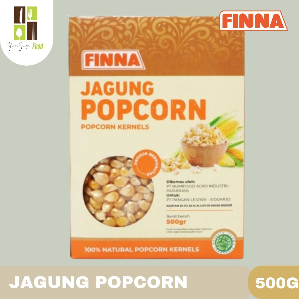 

Finna Jagung Popcorn / Popcorn Kernels / Berkualitas / Asli 500g