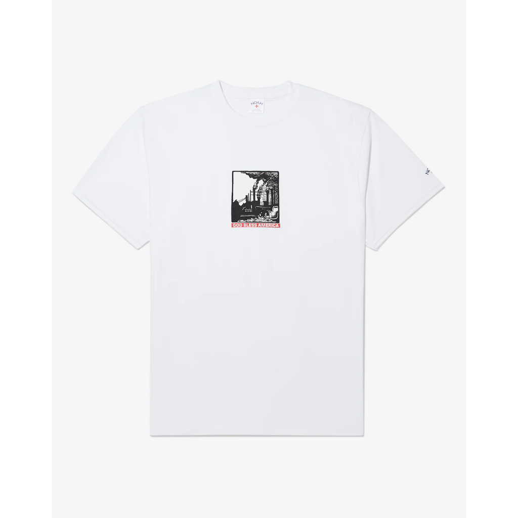 Noah Clothing Godbless America White - Kaos Tshirt Noah Unisex