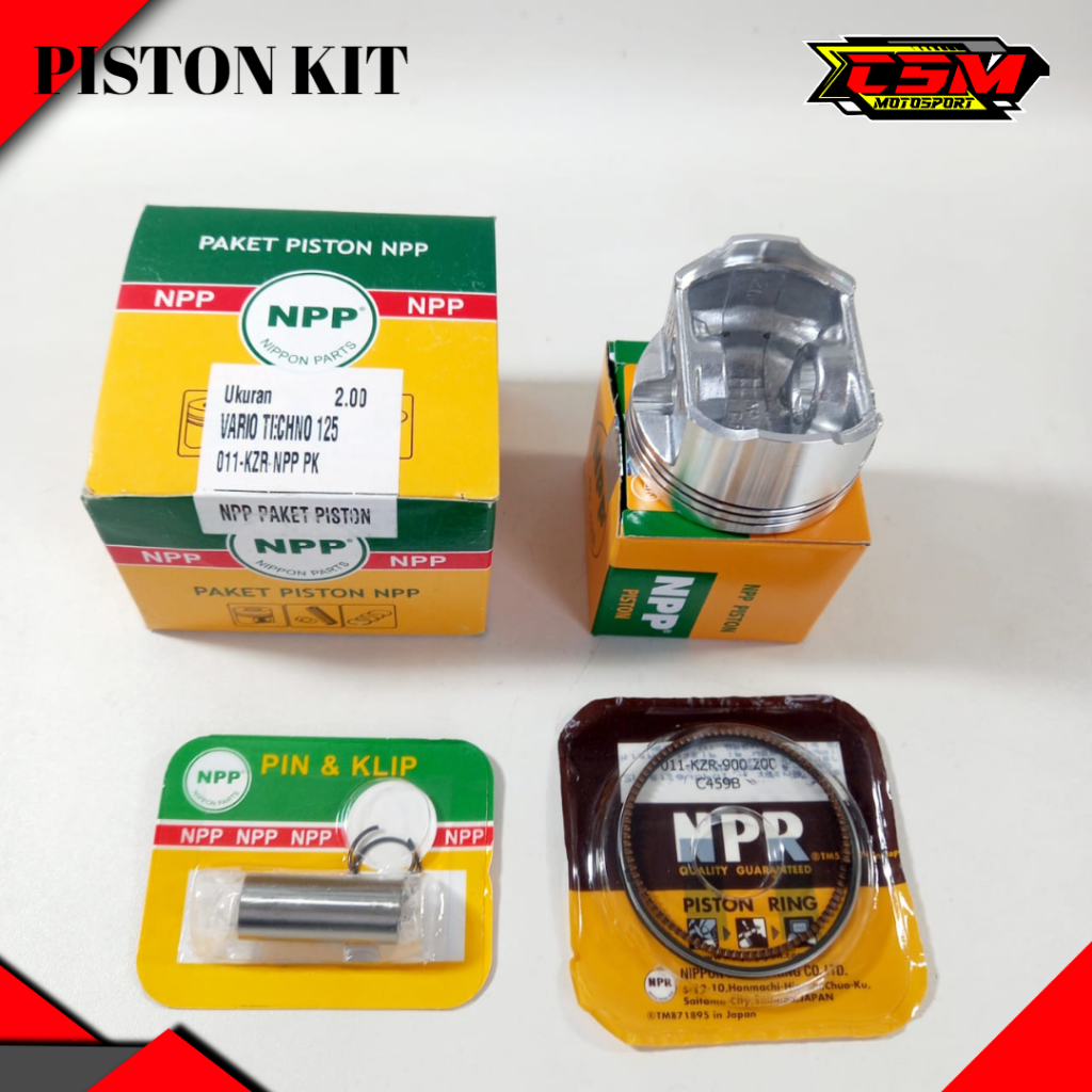 PISTON KIT VARIO TECHNO 125 OS STD 25 50 75 100 SEHER KIT VARIO 125 FI
