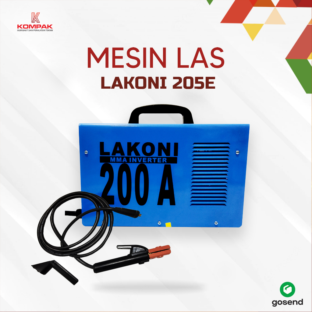 Mesin Las Lakoni 205 E 200 A / Trafo Las Inverter Lakoni 205E 200A