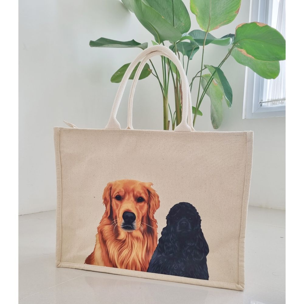 Tas Kanvas Premium Tebal / Totebag Kanvas Custom Print