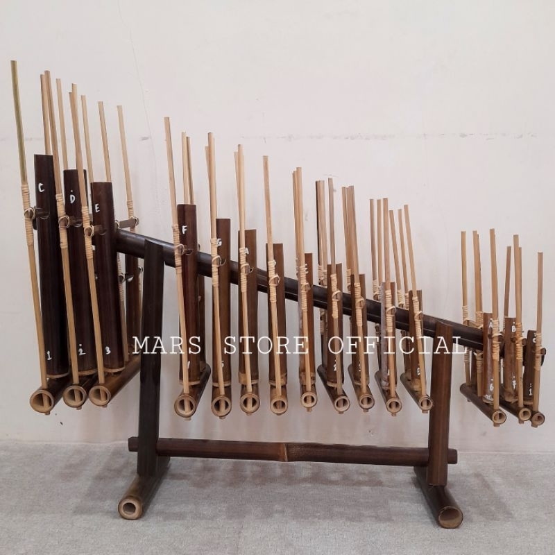 Angklung 15 Nada Bambu Hitam