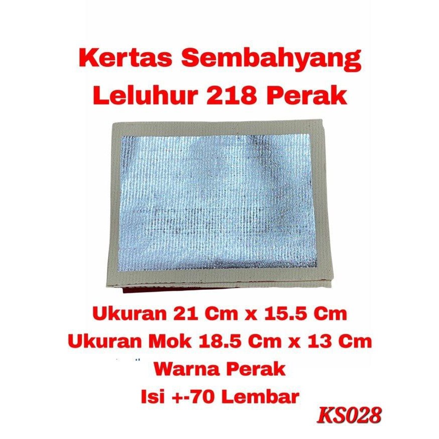KERTAS KIMCUA SEMBAHYANG LELUHUR 216 PERAK
