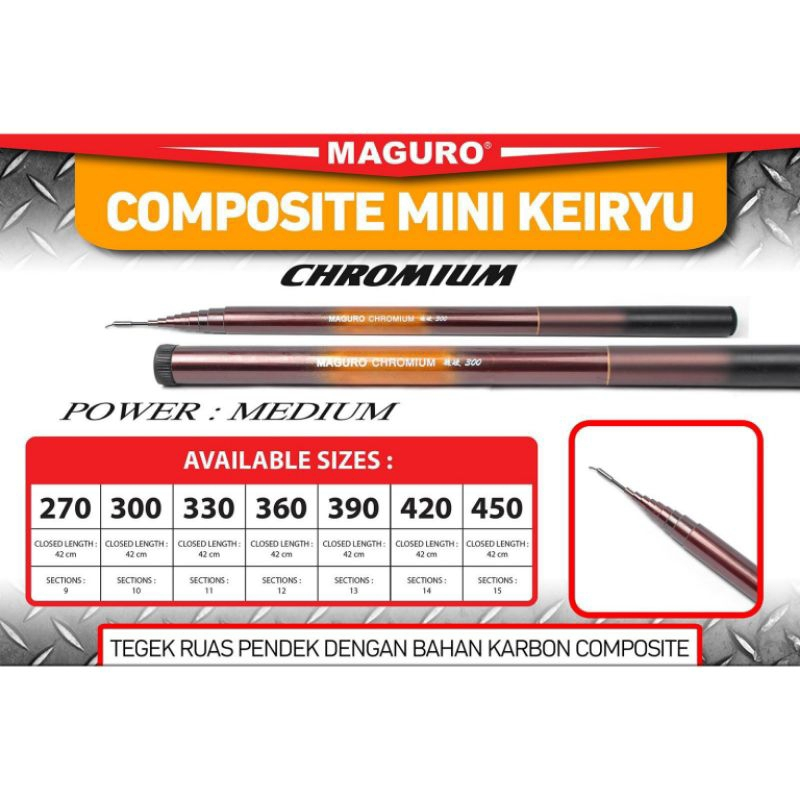 Joran TEGEK MAGURO CHROMIUM 330 390 | Joran Teleskopik