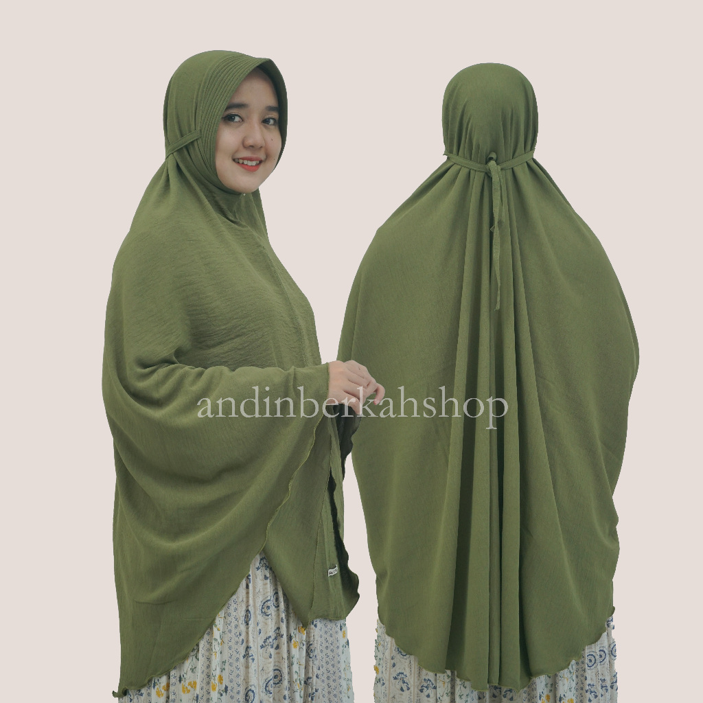 BERGO JUMBO CRINKLE XXXL PET TALI AIRFLOW /JILBAB BERGO CRINKLE JUMBO PET TALI AIRFLOW