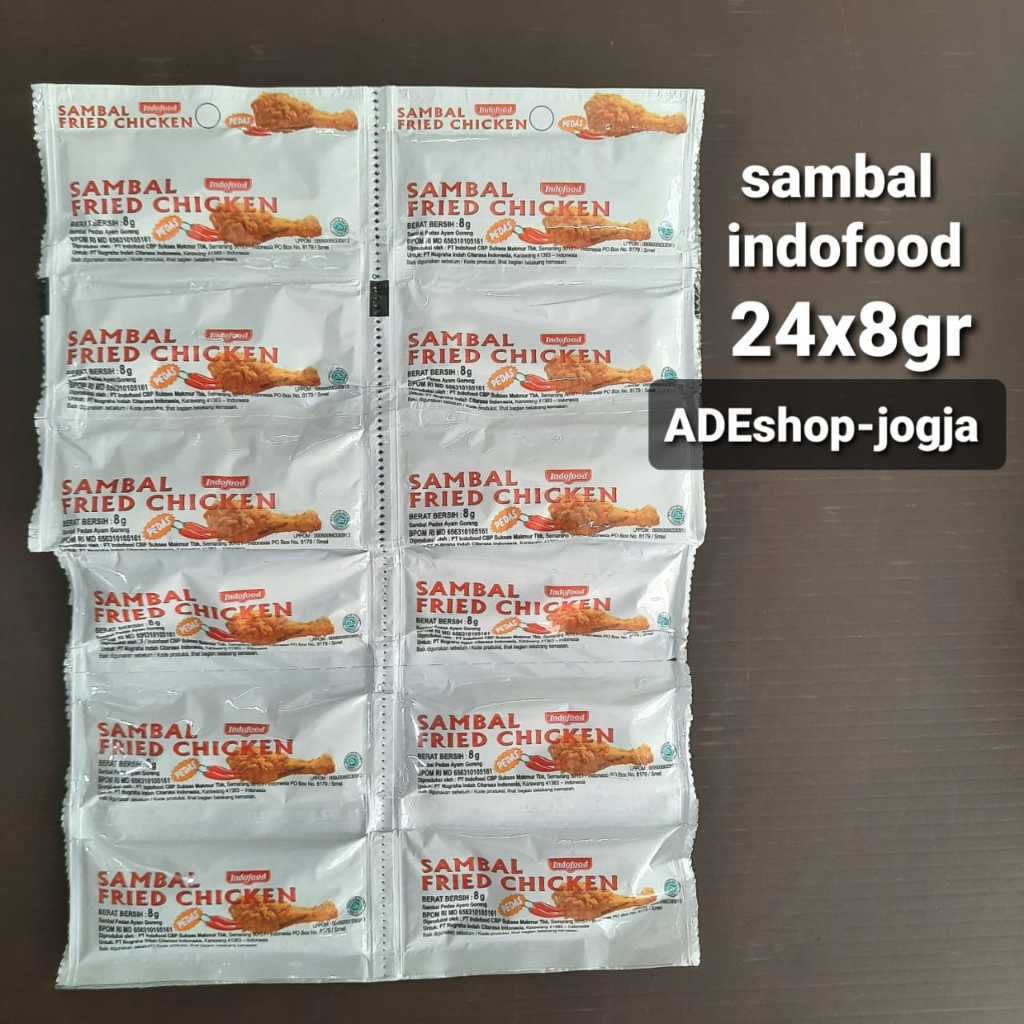 

Indofood Saus Sambal Fried Chicken Sachet isi 24 saos ayam goreng renteng renceng