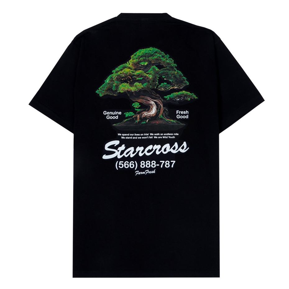 Ready Stock - STARCROSS Kaos Pria - BONSAI 2 - Black