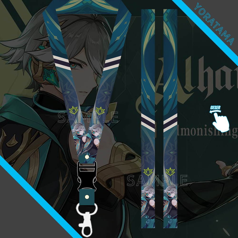 

Gantungan Tali Lanyard Alhaitham Genshin Impact, Gantungan Anime
