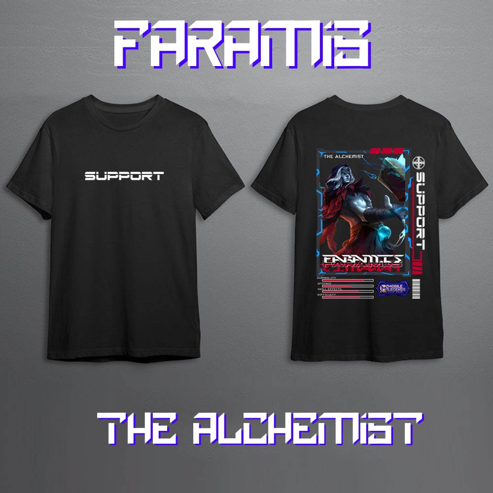 Kaos Pria Mobile Legend Hero Faramis Skin Keren//Kaos Mobile Legend//Kaos ML//Kaos Skin Faramis