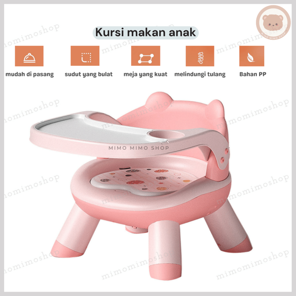 KURSI MAKAN ANAK MINI /  MINI BABY CHAIR WITH ERGONOMIC TABLE CHAIR