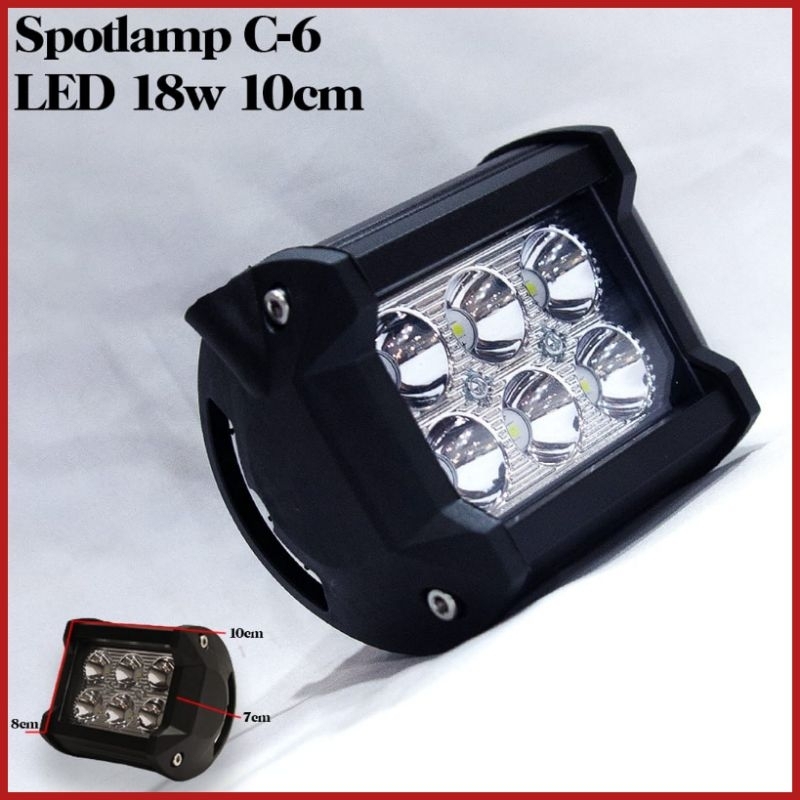Fog Lamp Spot Lamp C 6 Led 18W Motor Mobil
