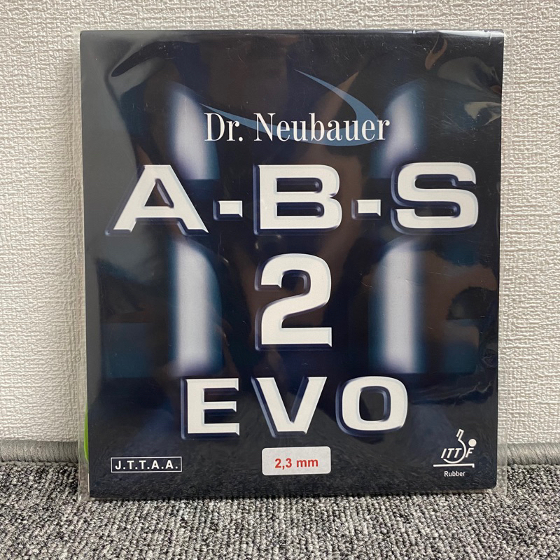 Karet Bat Tenis Meja Dr. Neubauer A-B-S 2 Evo Anti Spin ABS 2 - Hitam, 1.8mm