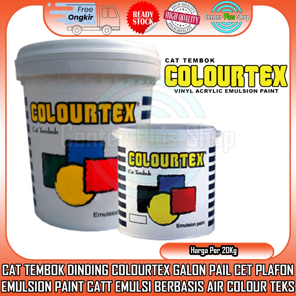 [Kargo] COLOURTEX CAT TEMBOK 20KG DINDING PAIL 20 KG CET COLORTEKS COLOURTEK INTERIOR DALAM RUANG LU