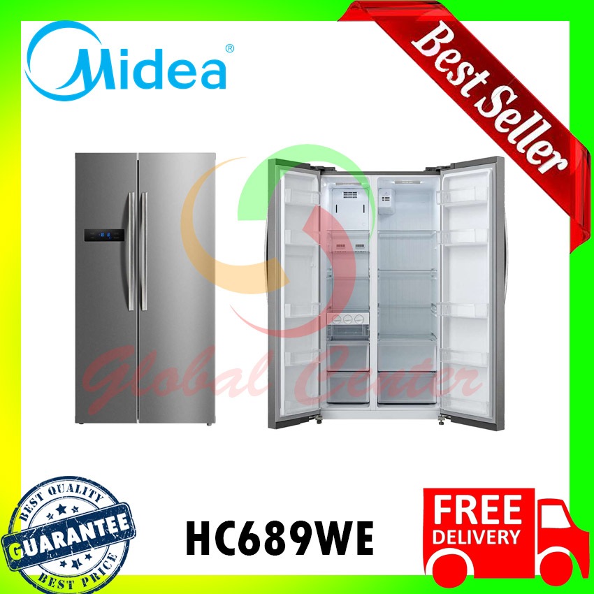 MIDEA KULKAS Side-by-Side (SBS) Series - HC689WE - GARANSI RESMI